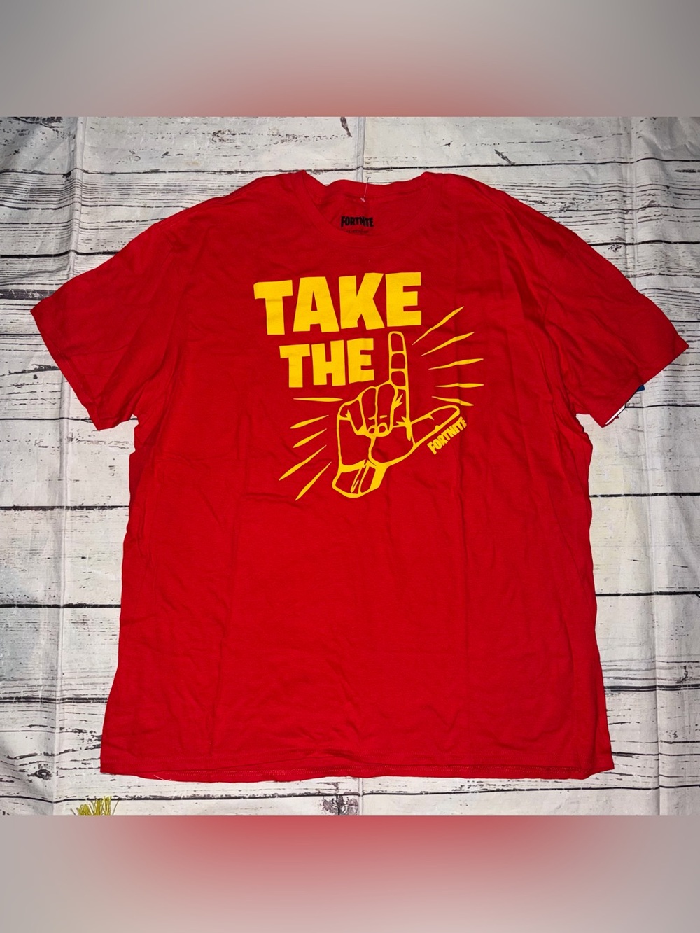 Men's fornite Red 'Take The L' Graphic T-Shirt